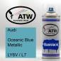 Preview: Audi, Oceanic Blue Metallic, LY6V / L7: 400ml Sprühdose, von ATW Autoteile West.